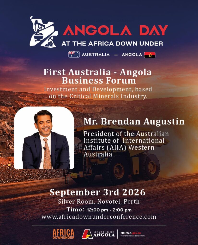 ANGOLA DAY NO ÁFRICA DOWN UNDER. Com o objectivo de ultimar os preparativos, para a realização da 24° Edição da Conferência sobre o Sector Mineiro, África Down Under, maior Conferência sobre Minas de África