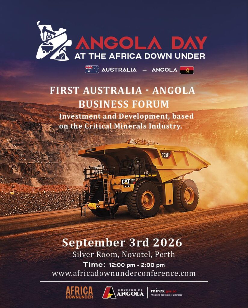 ANGOLA DAY NO ÁFRICA DOWN UNDER. Com o objectivo de ultimar os preparativos, para a realização da 24° Edição da Conferência sobre o Sector Mineiro, África Down Under, maior Conferência sobre Minas de África